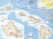 Hawaii 1960 <br /> Wall Map Map