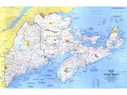 Maine 1975 <br /> Wall Map Map