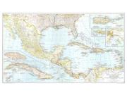 Mexico and Central America 1939 <br /> Wall Map Map