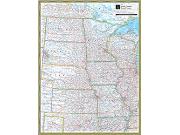 North Central US <br /> Wall Map Map