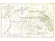 Venezuela 1896 <br /> Wall Map Map