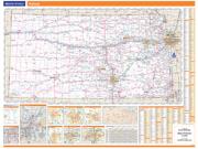 Kansas <br /> Wall Map Map