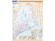 Maine <br /> Wall Map Map