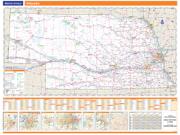 Nebraska <br /> Wall Map Map