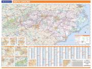 North Carolina <br /> Wall Map Map
