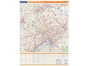 Philadelphia, PA Vicinity <br /> Wall Map Map