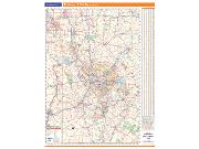 Pittsburgh, PA Vicinity <br /> Wall Map Map