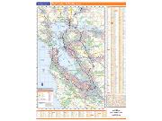 San Francisco, Ca Vicinity <br /> Wall Map Map