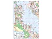 San Francisco, CA <br /> Wall Map Map