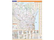 Wisconsin <br /> Wall Map Map