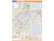 West Virginia <br /> Wall Map Map