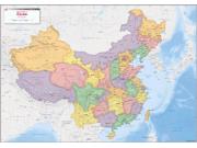 China <br /> Political <br /> Wall Map Map