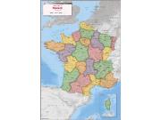 France <br /> Political <br /> Wall Map Map