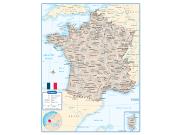 France <br /> Wall Map Map