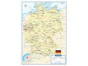 Germany <br /> Wall Map Map
