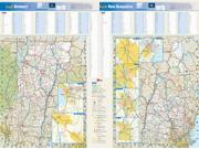New Hampshire and Vermont <br /> Wall Map Map