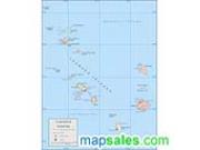 Leeward Islands <br /> Wall Map Map