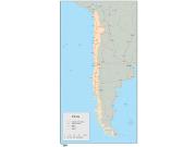 Chile <br /> Wall Map Map
