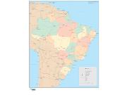 Brazil <br /> Wall Map Map