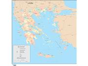 Greece <br /> Wall Map Map
