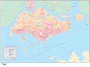 Singapore <br /> Wall Map Map