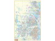 Fort Worth, TX <br /> Wall Map Map