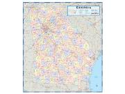 Georgia Counties <br /> Wall Map Map