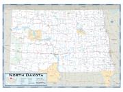 North Dakota County Highway <br /> Wall Map Map