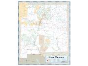 New Mexico County Highway <br /> Wall Map Map