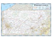 Pennsylvania County Highway <br /> Wall Map Map