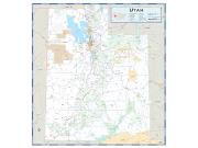 Utah County Highway <br /> Wall Map Map