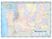 Washington Counties <br /> Wall Map Map