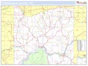 Cattaraugus, NY County <br /> Wall Map Map