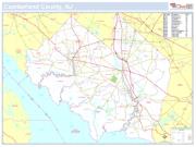 Cumberland, NJ County <br /> Wall Map Map