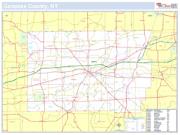 Genesee, NY County <br /> Wall Map Map