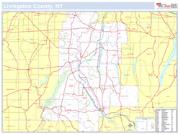 Livingston, NY County <br /> Wall Map Map