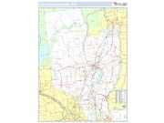 Saratoga, NY County <br /> Wall Map Map