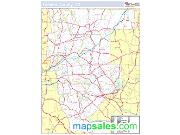 Tolland, CT County <br /> Wall Map Map