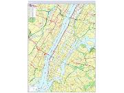 Manhattan, NY <br /> Wall Map Map