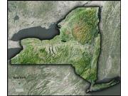 New York <br /> Satellite <br /> Wall Map Map