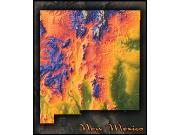 New Mexico Topo <br /> Wall Map Map