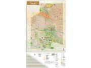 Arizona Coconino and Yavapai County <br /> Wall Map Map
