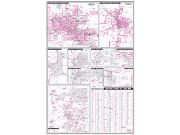 Arizona 5 Digit <br /> Zip Code <br /> Wall Map Map