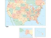 US County Wall Map