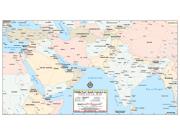 Middle East and South East Asia Wall Map