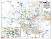Greator Phoenix Metropolitan Area Wall Map