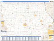 Iowa <br /> Wall Map <br /> Zip Code <br /> Basic Style 2024 Map