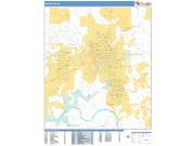 Huntsville <br /> Wall Map <br /> Basic Style 2024 Map