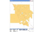 Turlock <br /> Wall Map <br /> Basic Style 2024 Map