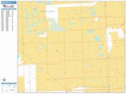 Hialeah <br /> Wall Map <br /> Basic Style 2024 Map